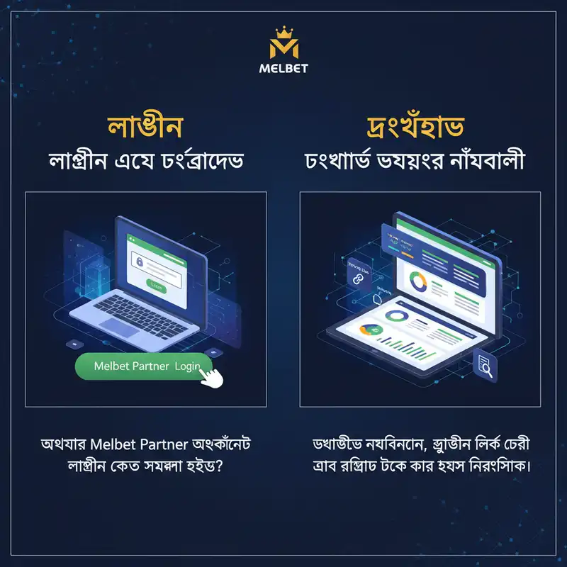 Melbet Partner ড্যাশবোর্ড এবং লগইন ইন্টারফেস
