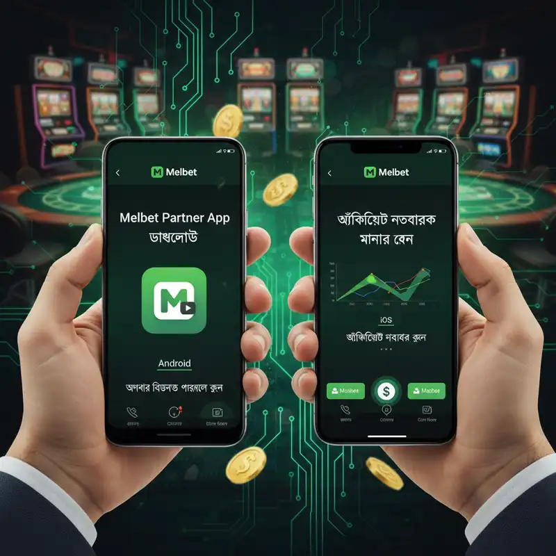 Melbet Partner App ইন্টারফেস এবং মোবাইল বিজনেস
